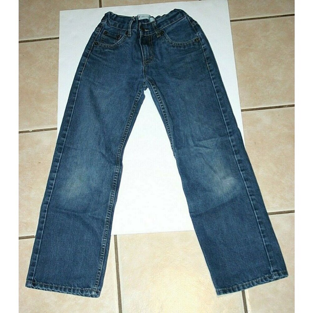 Kids Dark Blue Straight-Leg Jeans